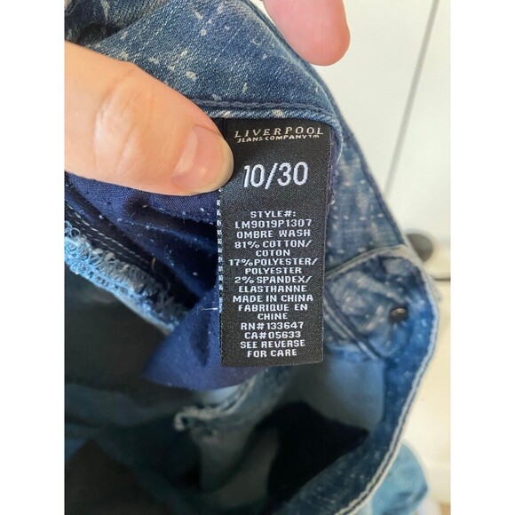 Liverpool patterned jean shorts - Picture 5 of 7